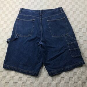 Vintage Y2K Carpenter Jean Shorts Men 38 Denim Loose Baggy Hip Hop Foot Locker